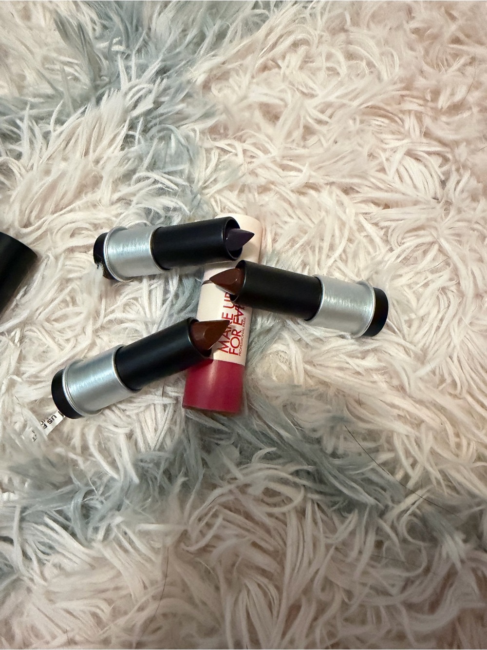 Makeup Forever Trio Lipsticks - Plum, Brown, Nude